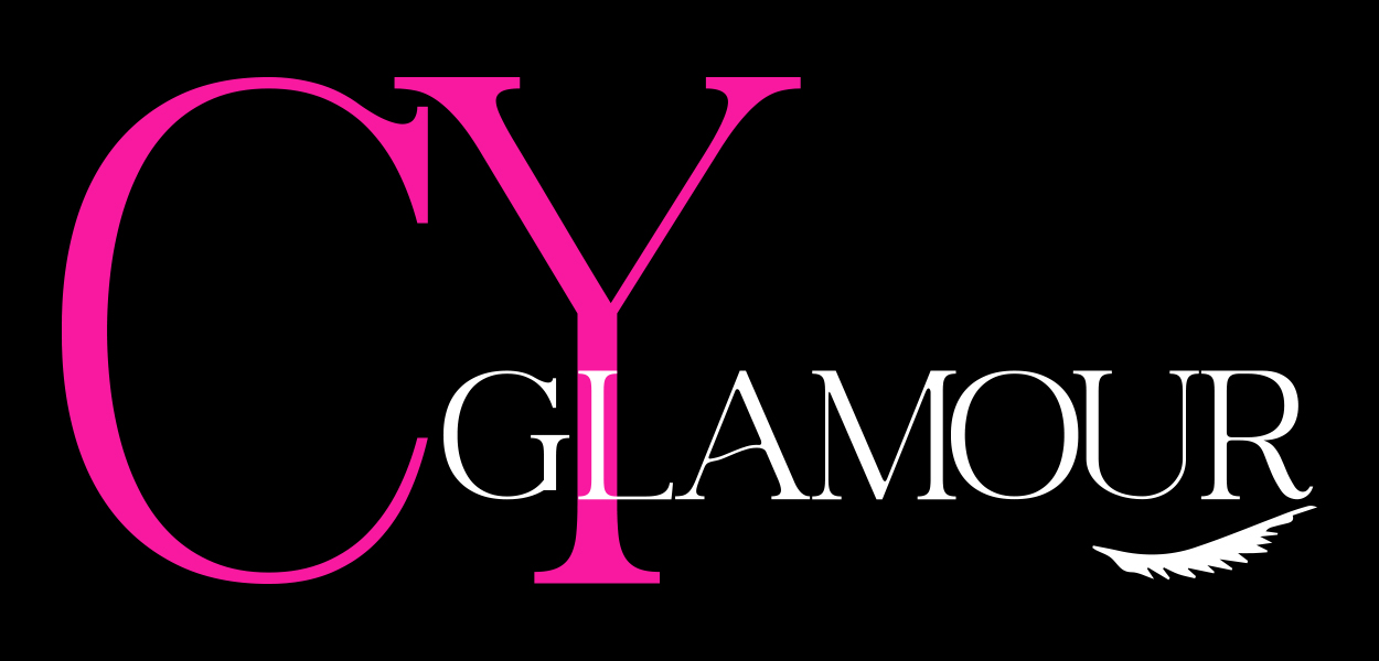 CY Glamour Black Background Logo